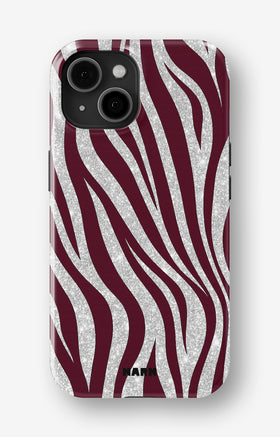 iPhone 15 Plus Tough Case – Velvet Zebra - View 1