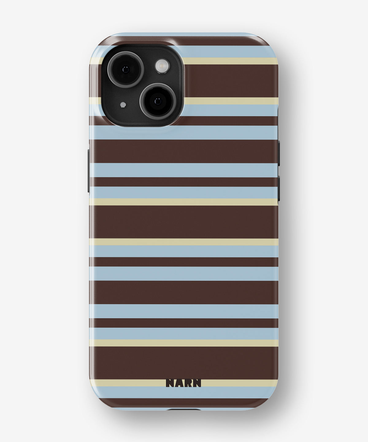 iPhone 15 Plus Tough Case – Latte Lines - View 1