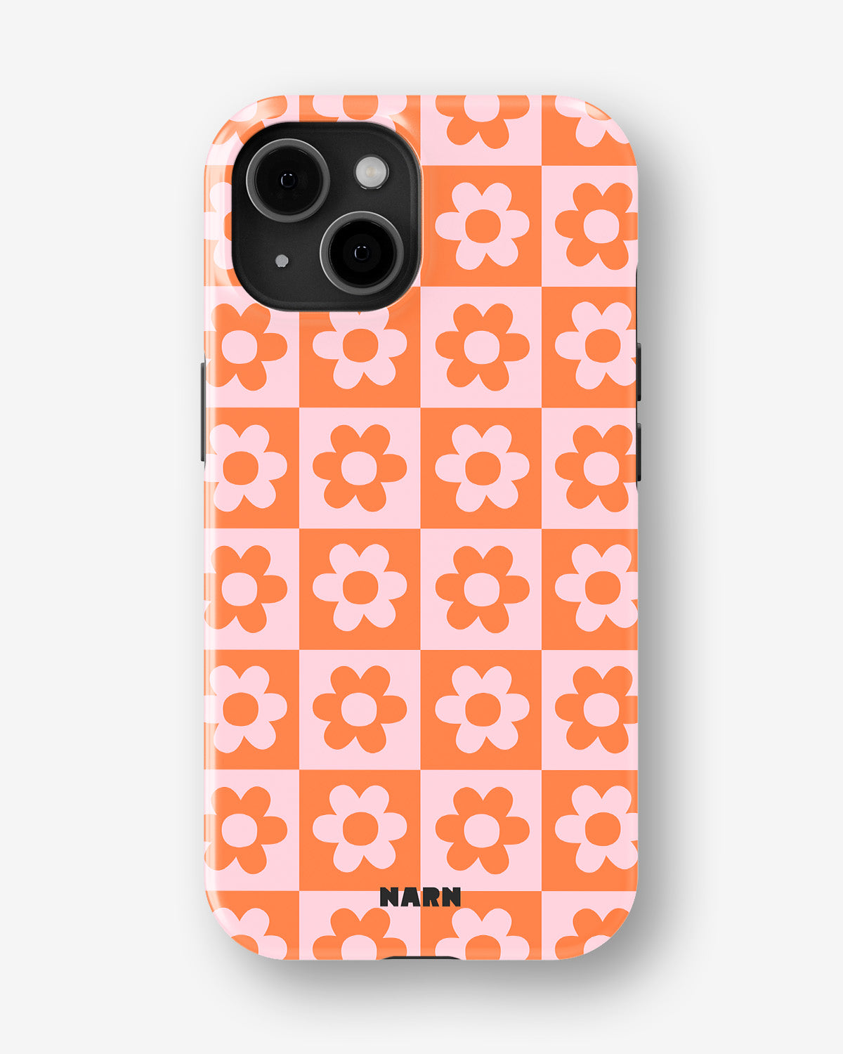 iPhone 15 Plus Tough Case – Peach Petals - View 1
