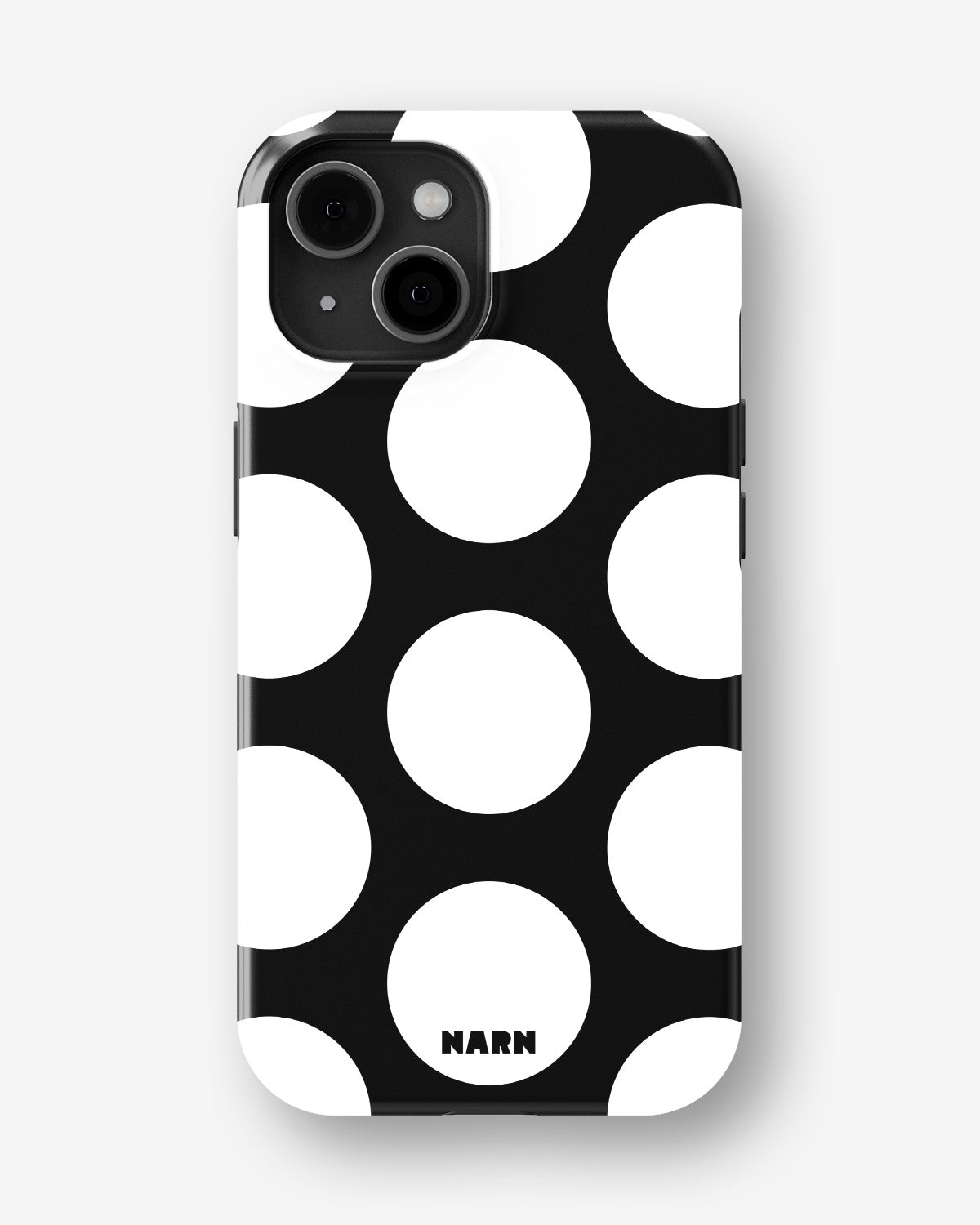 iPhone 15 Plus Tough Case – Bold Dots - View 1