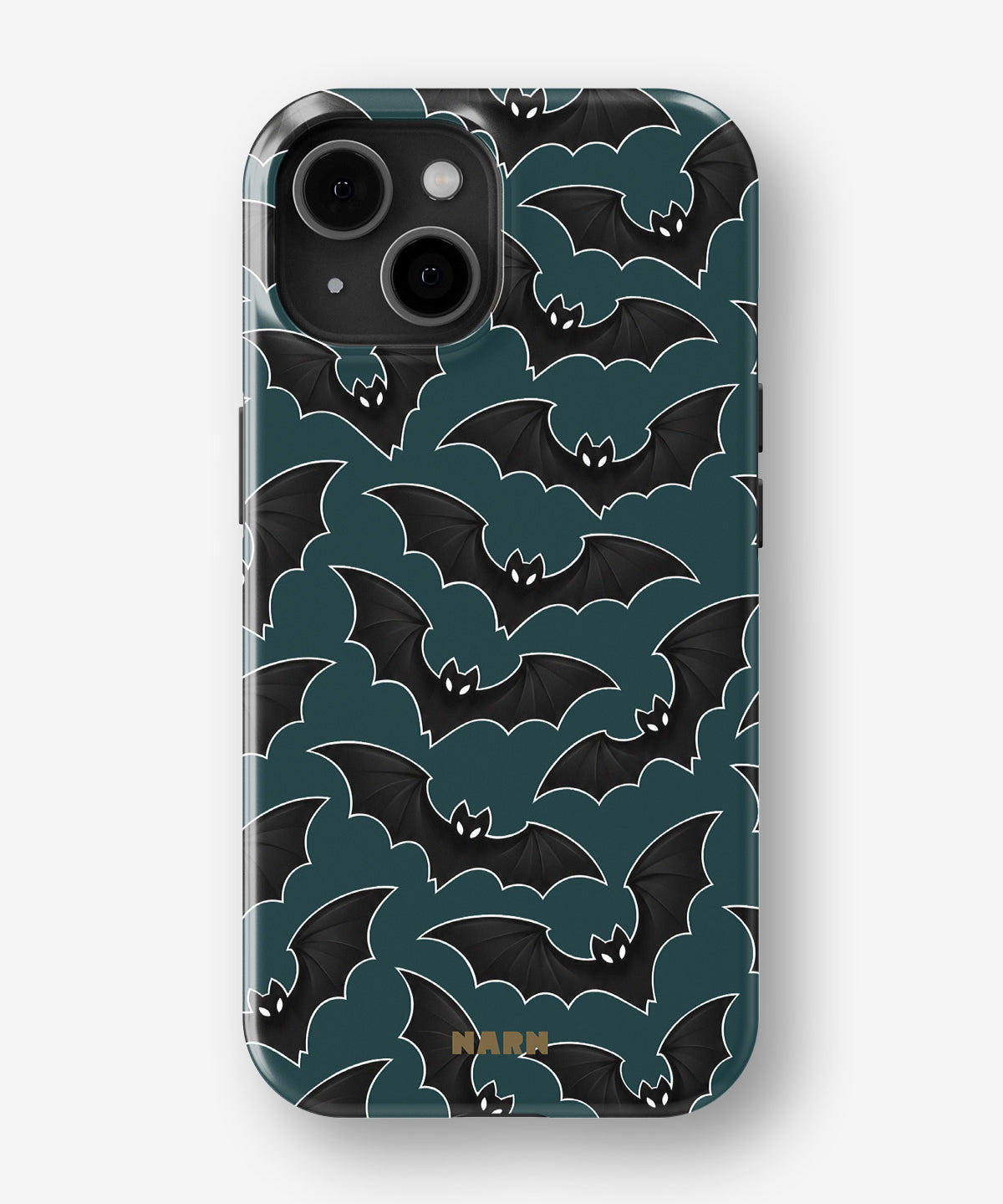 iPhone 15 Plus Tough Case – Midnight Bats - View 1