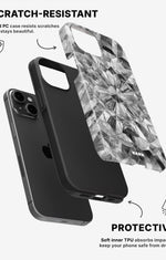 iPhone 15 Plus Tough Case – Grey Crystals - View 2