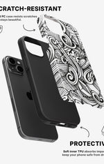 iPhone 15 Plus Tough Case – Japanese Pattern - View 2