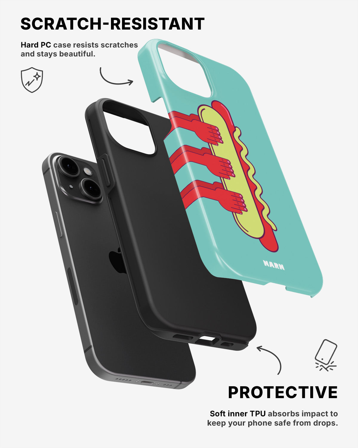 iPhone 15 Plus Tough Case – Hot Dog - View 2
