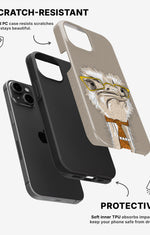 iPhone 15 Plus Tough Case – Hipster Ostrich - View 2