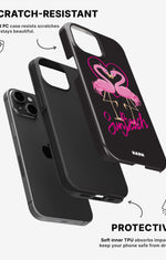 iPhone 15 Plus Tough Case – Beach Flamingo - View 2