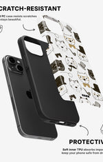 iPhone 15 Plus Tough Case – Cartoon Cats - View 2