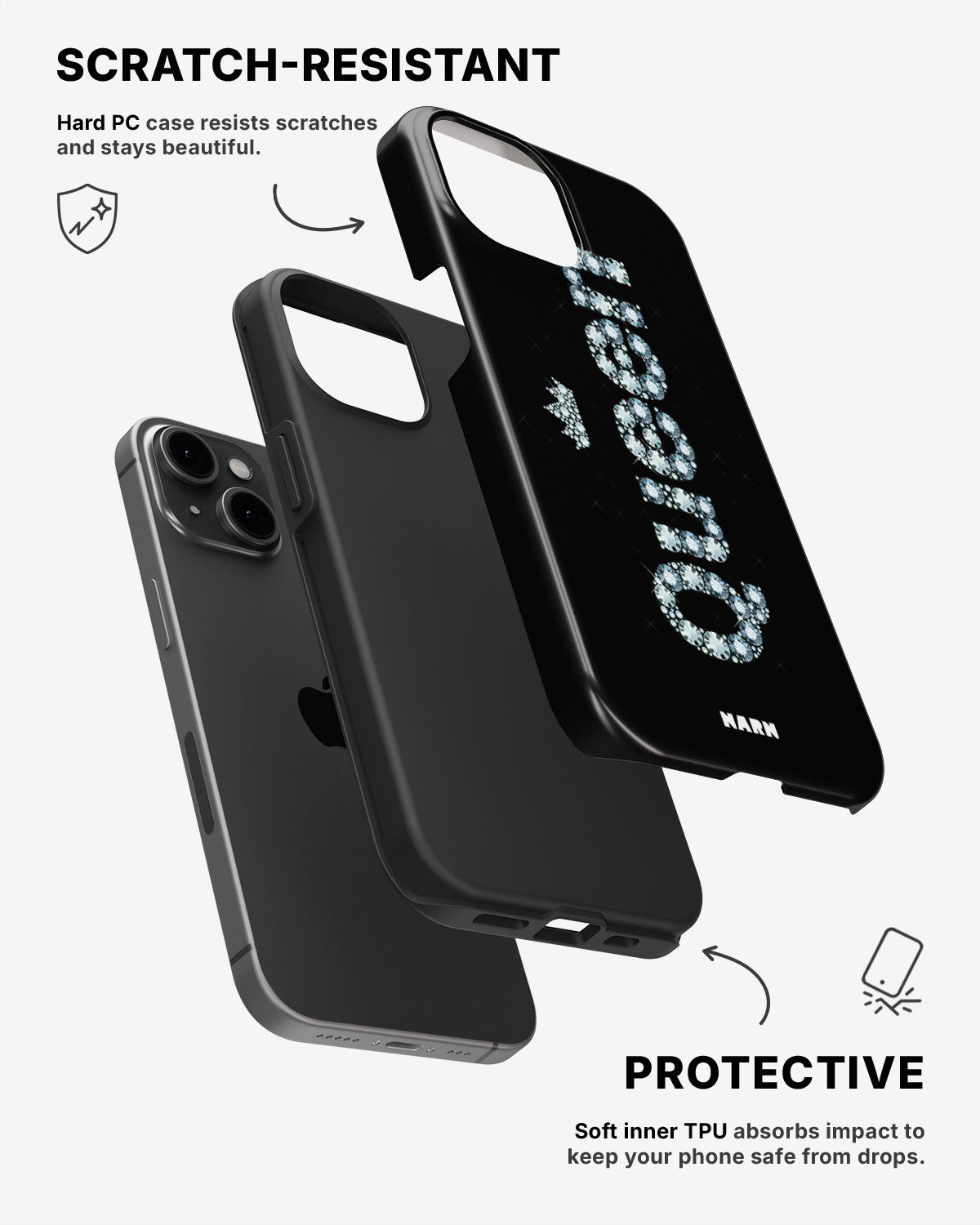 iPhone 15 Plus Tough Case – Queen - View 2