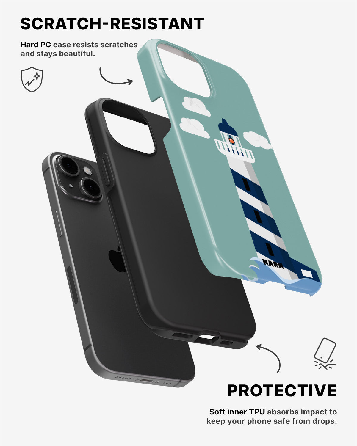 iPhone 15 Plus Tough Case – Lighthouse - View 2