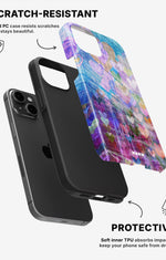 iPhone 15 Plus Tough Case – Purple Hearts - View 2