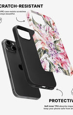 iPhone 15 Plus Tough Case – Watercolor Flowers - View 2