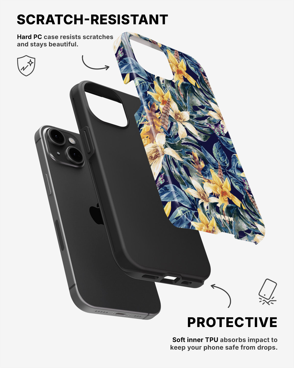 iPhone 15 Plus Tough Case – Lily - View 2