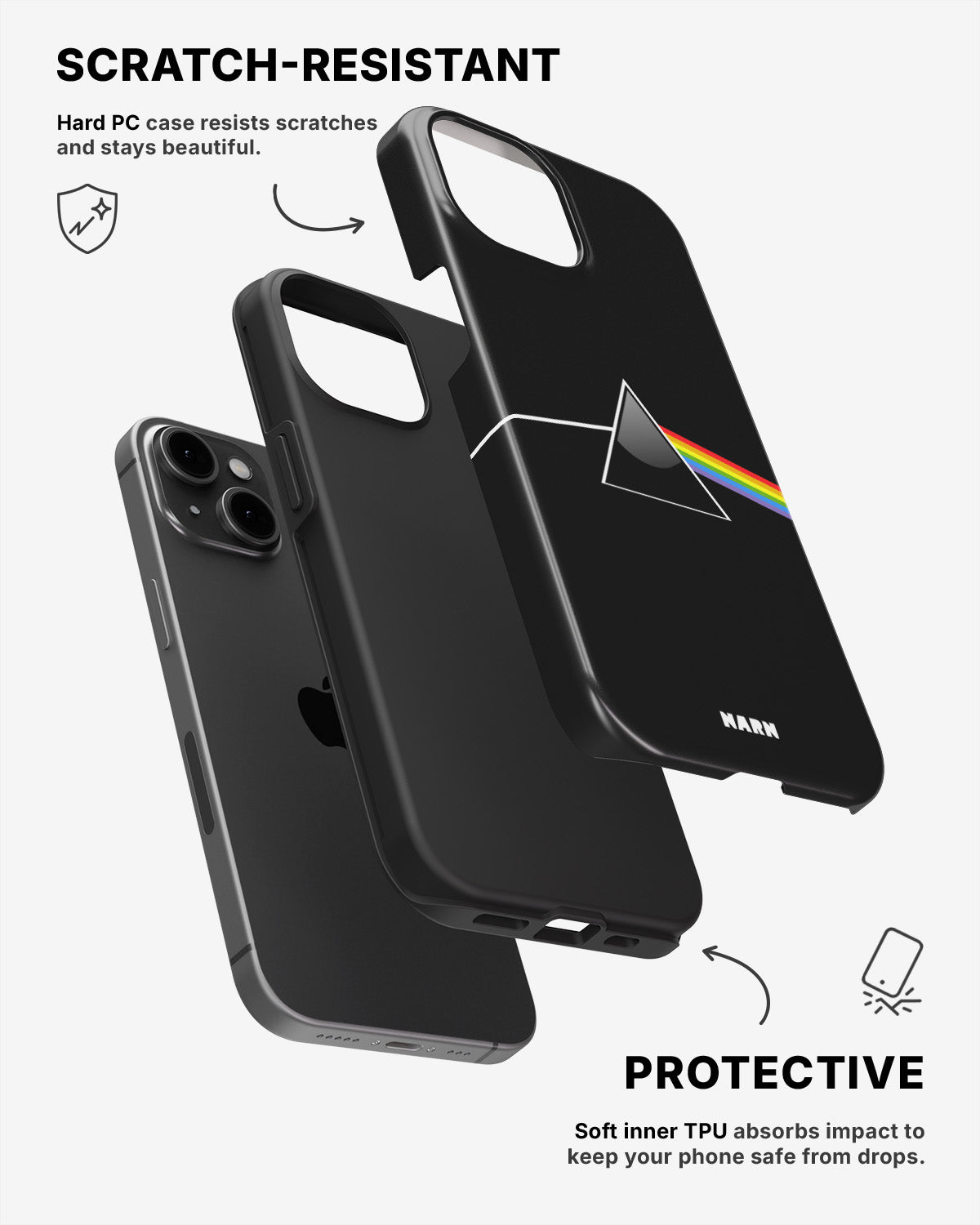 iPhone 15 Plus Tough Case – Dark Side - View 2