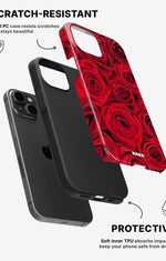 iPhone 15 Plus Tough Case – Red Roses - View 2