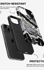 iPhone 15 Plus Tough Case – Dark Swirl - View 2