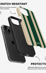 iPhone 15 Plus Tough Case – Vert Stripe - View 2