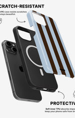 iPhone 15 Plus Tough Case – Bistro Stripes - View 2