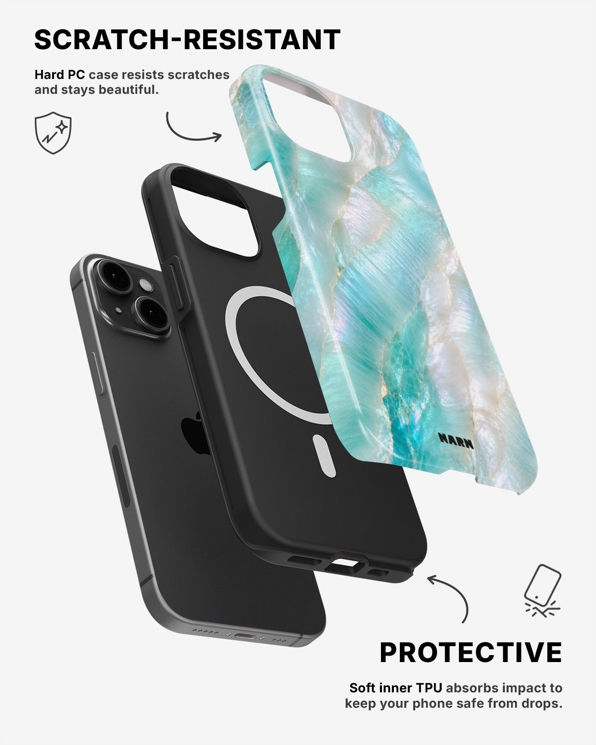 iPhone 15 Plus Tough Case – Mermaid - View 2