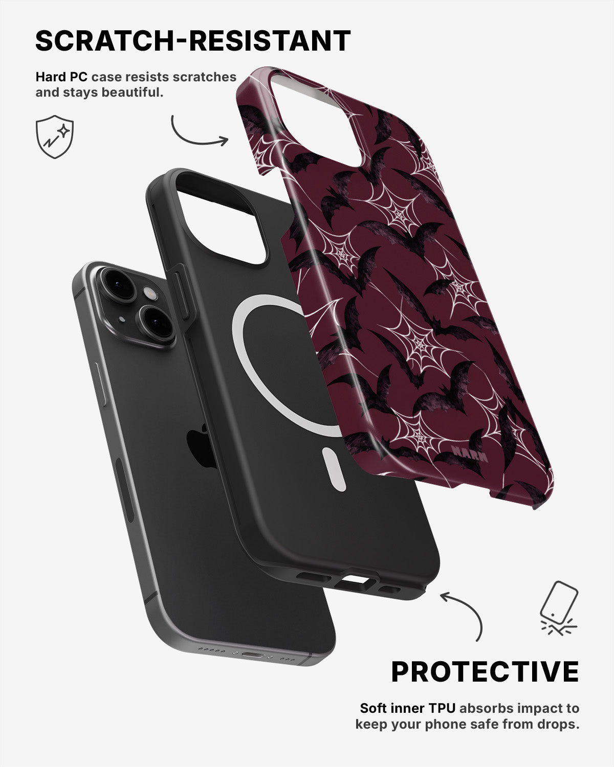 iPhone 15 Plus Tough Case – Webbed - View 2