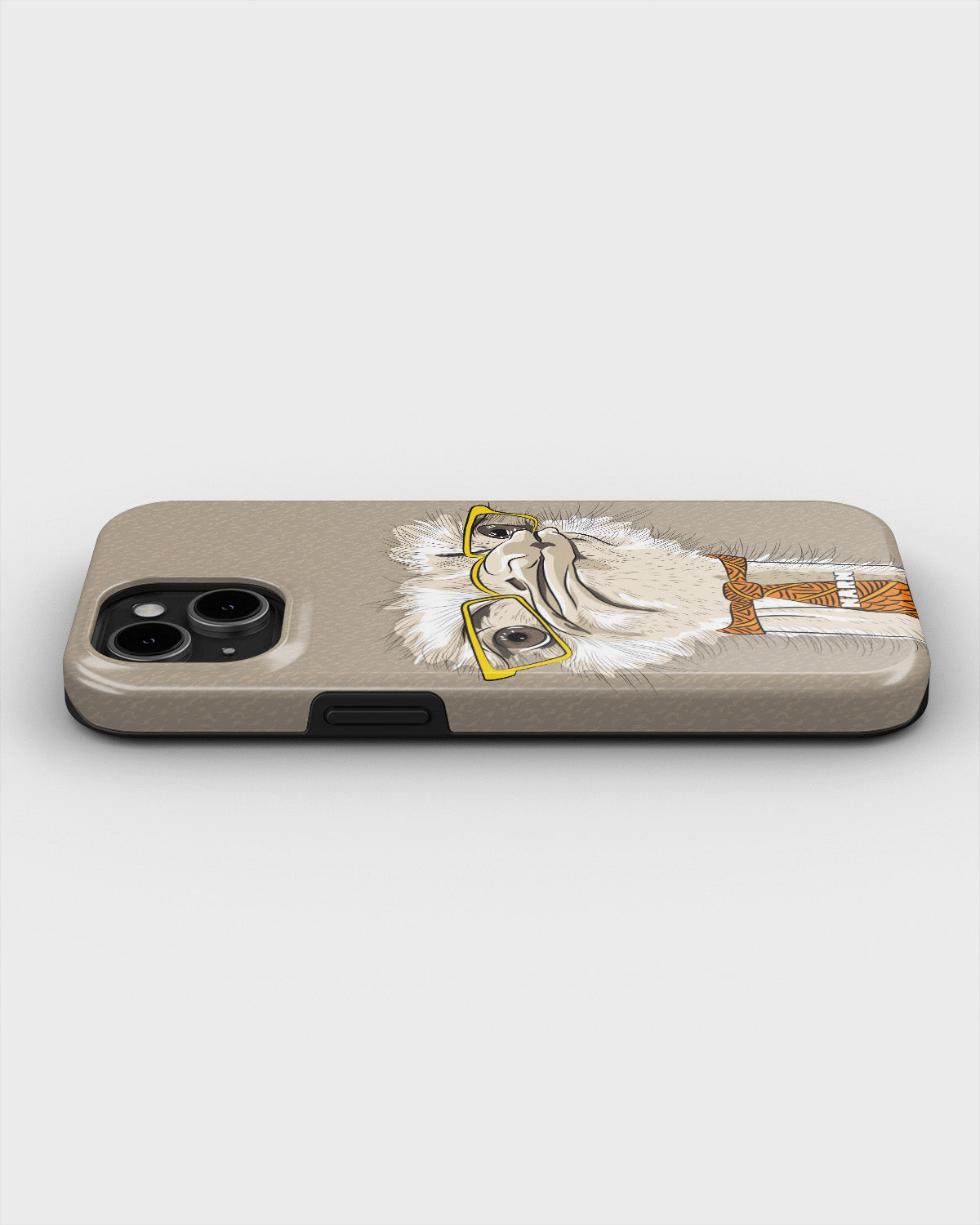iPhone 15 Plus Tough Case – Hipster Ostrich - View 3
