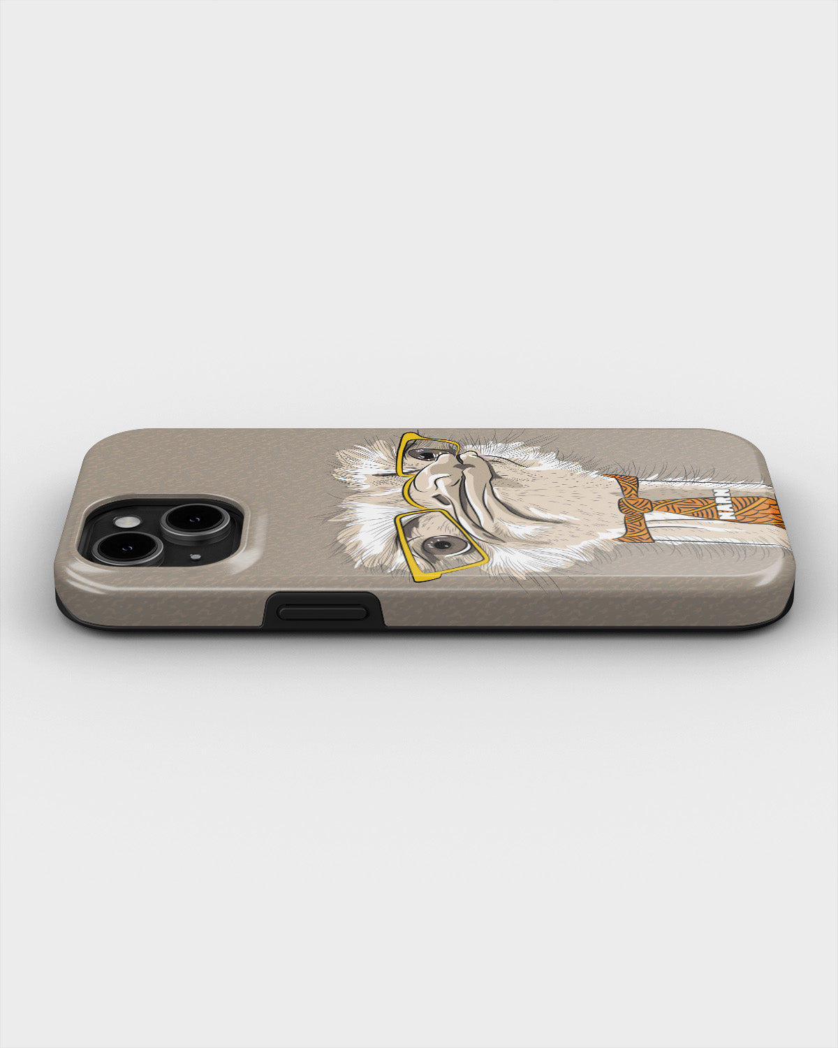 iPhone 15 Plus Tough Case – Hipster Ostrich - View 3