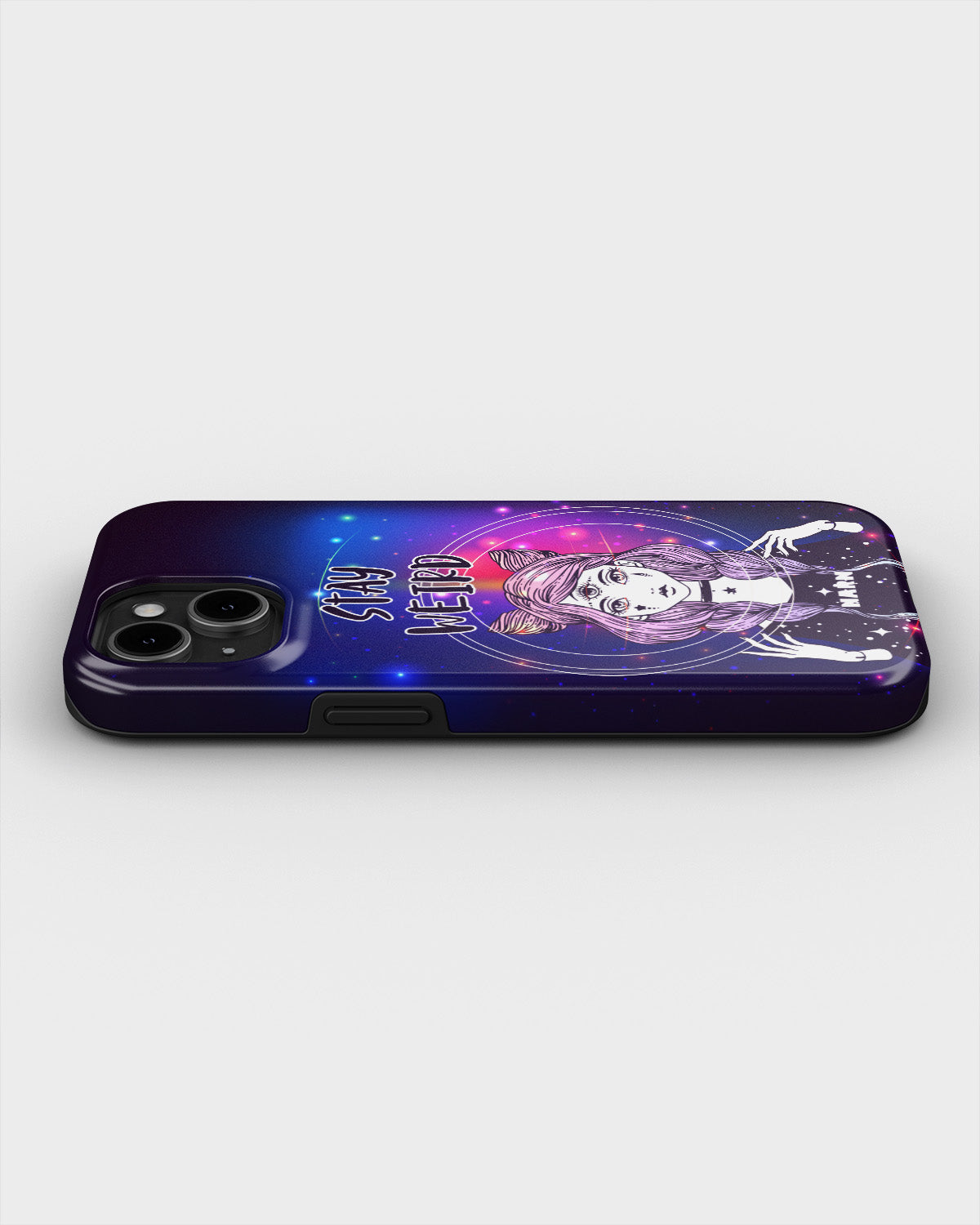 iPhone 15 Plus Tough Case – Galactic Weird - View 3