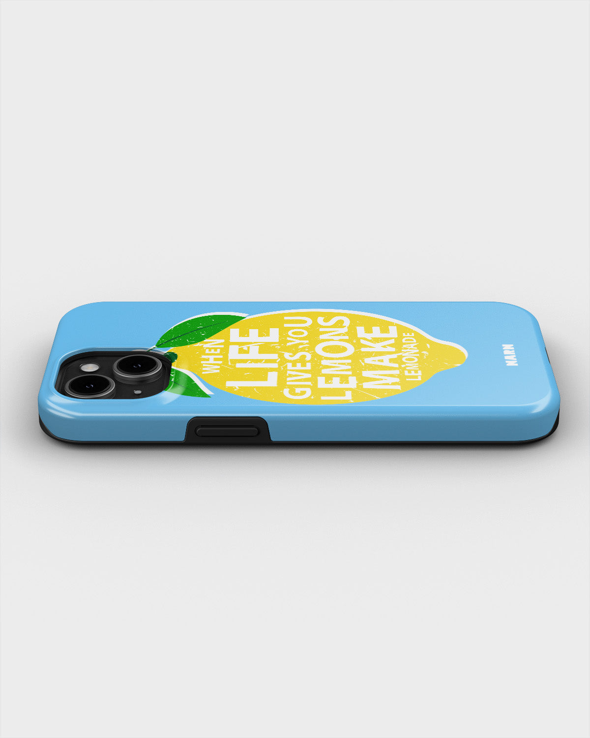 iPhone 15 Plus Tough Case – Lemon Quote - View 3
