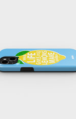 iPhone 15 Plus Tough Case – Lemon Quote - View 3