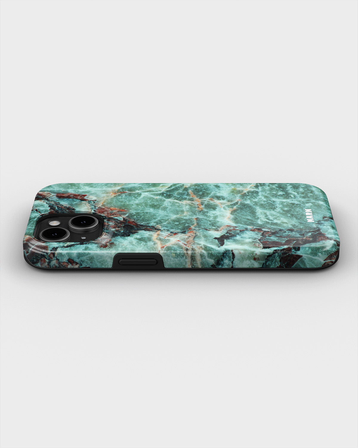 iPhone 15 Plus Tough Case – Green Marble - View 3