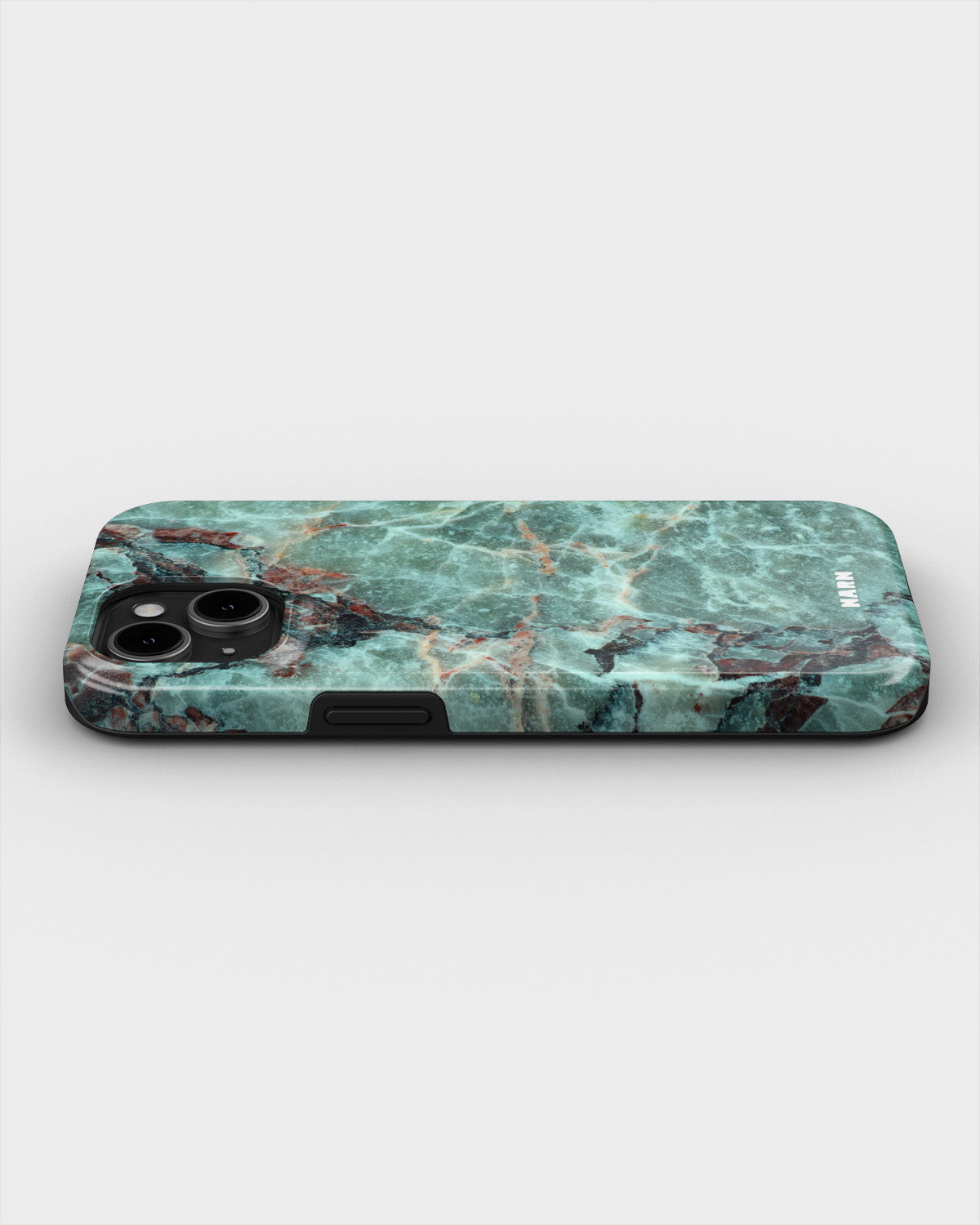 iPhone 15 Plus Tough Case – Green Marble - View 3