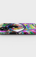 iPhone 15 Plus Tough Case – Abstract Eye - View 3