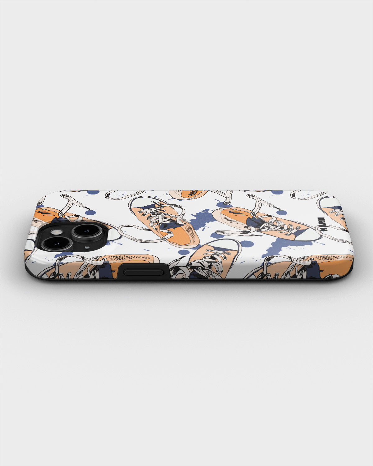 iPhone 15 Plus Tough Case – Apricot Sneakers - View 3