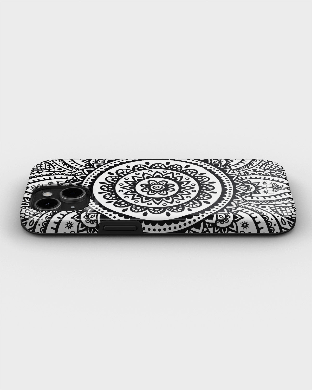 iPhone 15 Plus Tough Case – Henna Mandala - View 3
