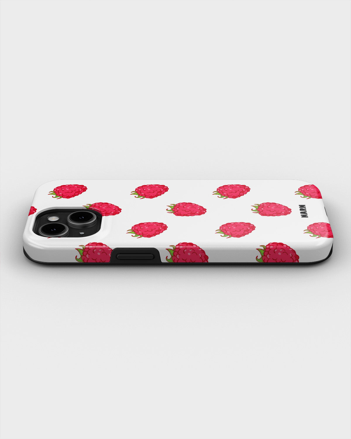 iPhone 15 Plus Tough Case – Raspberry Bliss - View 3