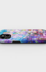 iPhone 15 Plus Tough Case – Purple Hearts - View 3