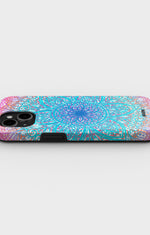iPhone 15 Plus Tough Case – Pastel Mandala - View 3