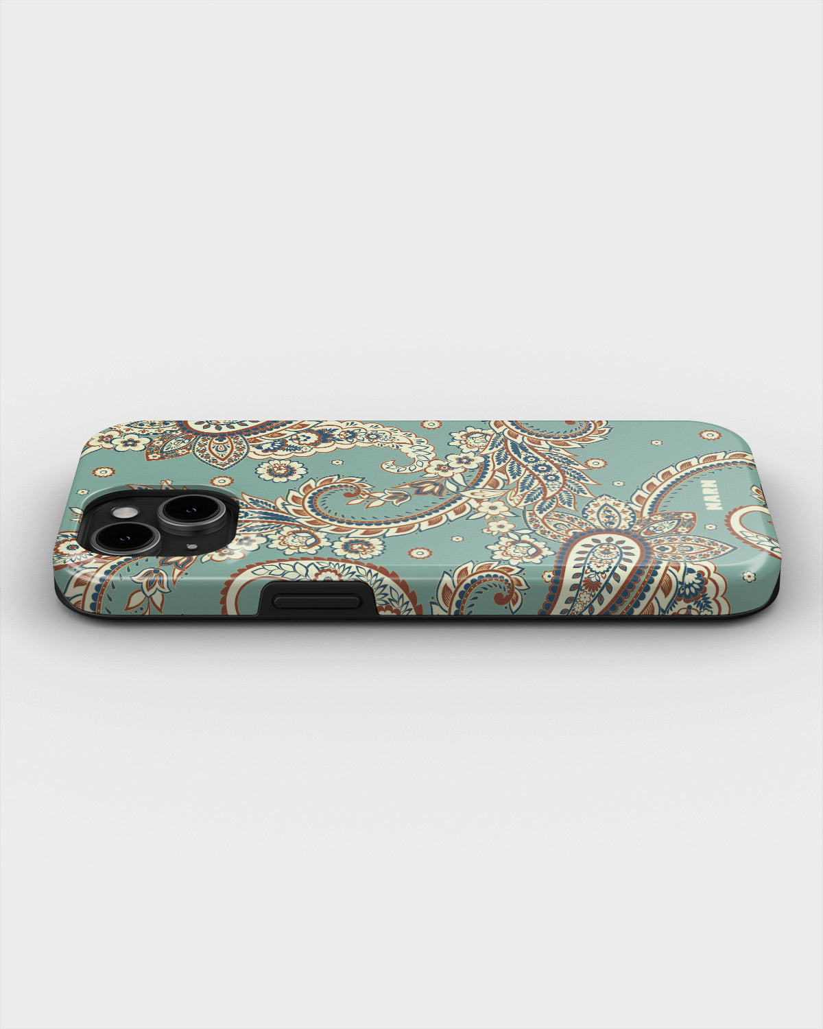 iPhone 15 Plus Tough Case – Paisley Green - View 3