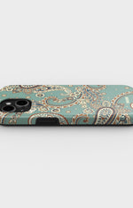 iPhone 15 Plus Tough Case – Paisley Green - View 3