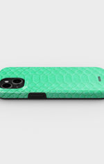 iPhone 15 Plus Tough Case – Turquoise Snake - View 3