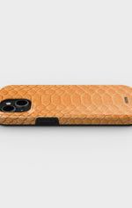 iPhone 15 Plus Tough Case – Orange Snake - View 3