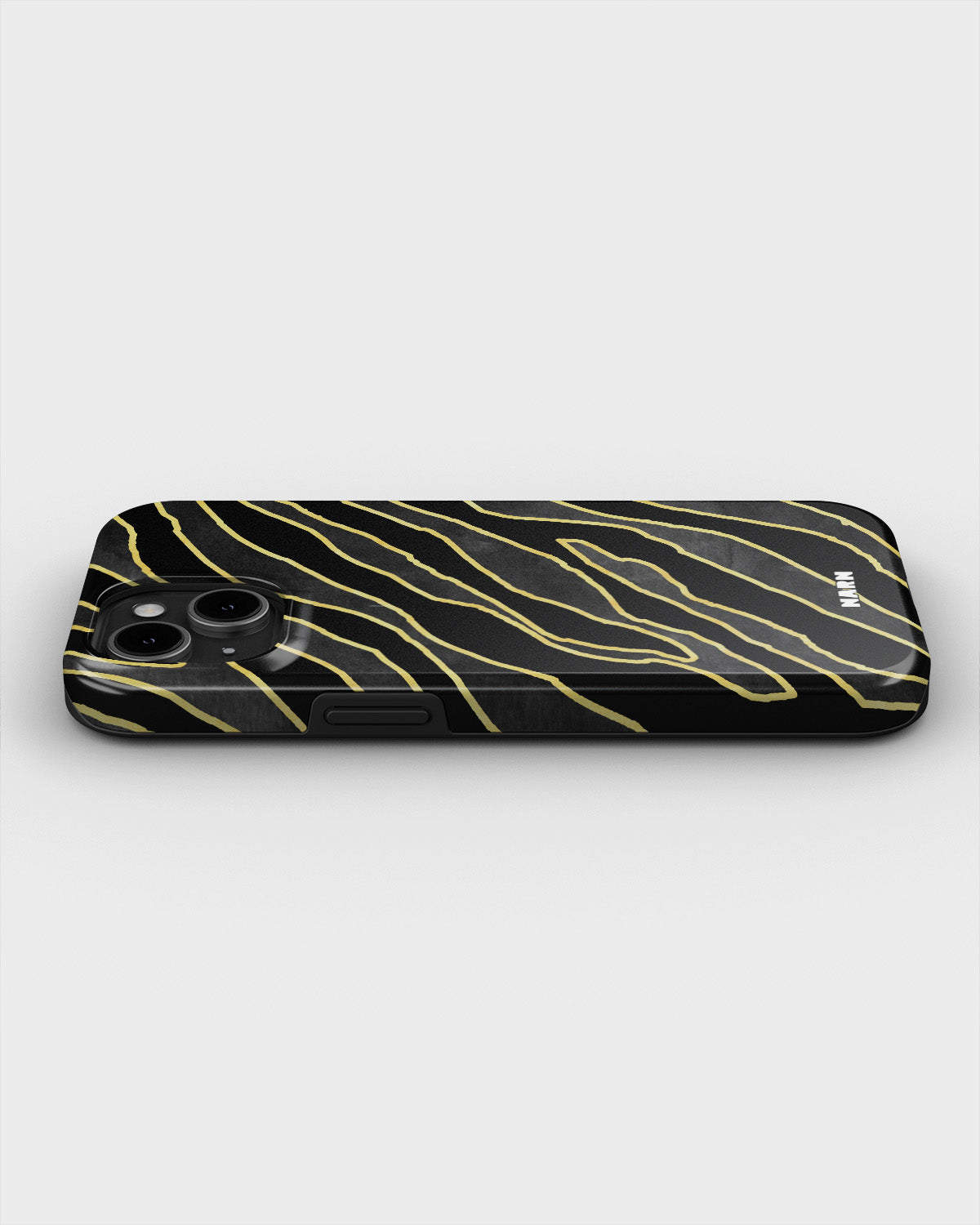 iPhone 15 Plus Tough Case – Golden Zebra - View 3