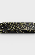 iPhone 15 Plus Tough Case – Golden Zebra - View 3