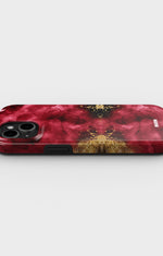 iPhone 15 Plus Tough Case – Burgendy Shimmer - View 3