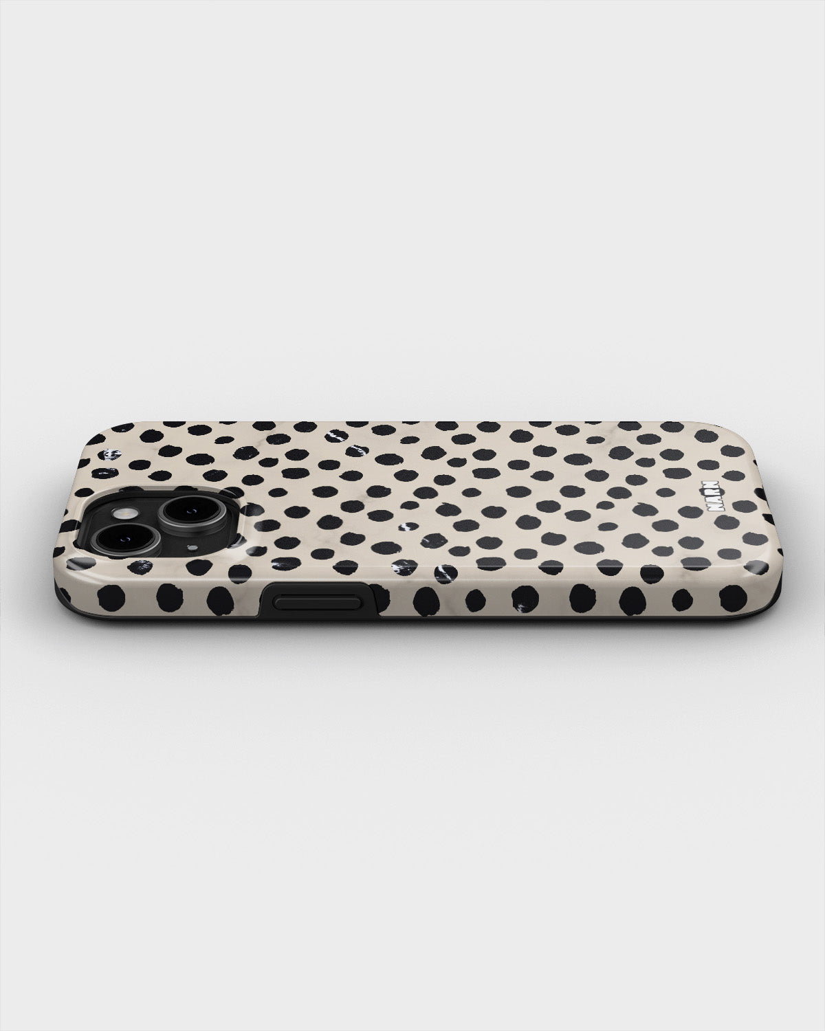 iPhone 15 Plus Tough Case – Marble Dots - View 3