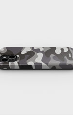 iPhone 15 Plus Tough Case – Grey Camo - View 3