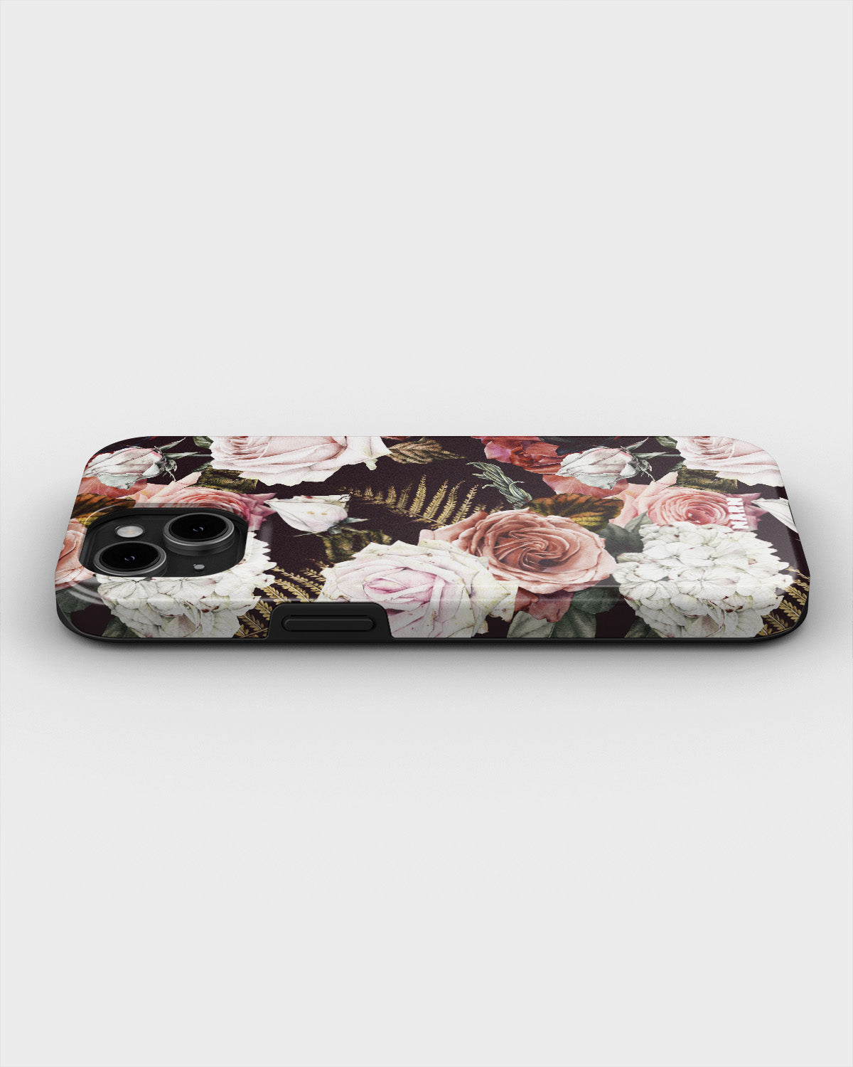 iPhone 15 Plus Tough Case – Midnight Roses - View 3