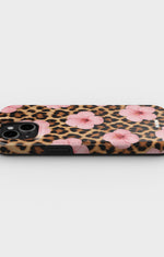 iPhone 15 Plus Tough Case – Leopard Flower - View 3