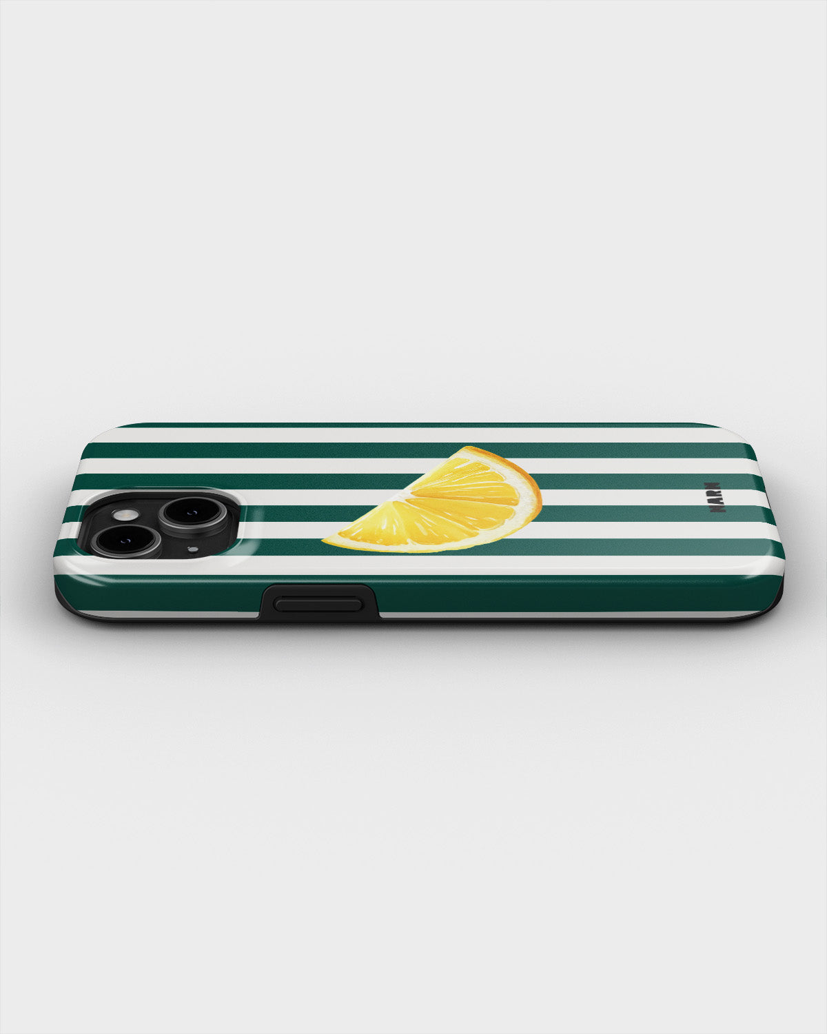 iPhone 15 Plus Tough Case – Lemon Stripes - View 3