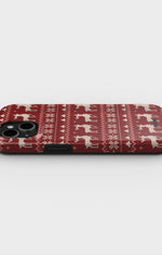 iPhone 15 Plus Tough Case – Reindeer Knit - View 3