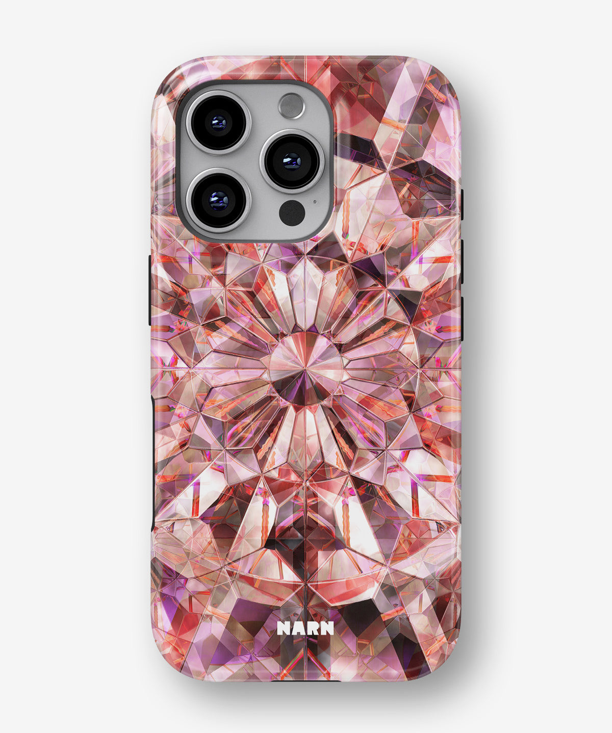 iPhone 16 Pro Max Tough Case – Pink Crystals - View 1